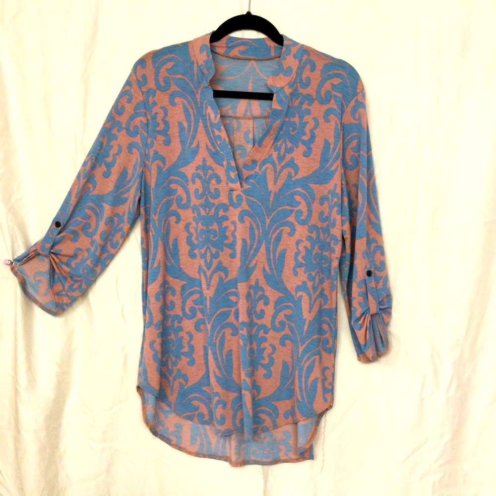 Pink and blue Blouse